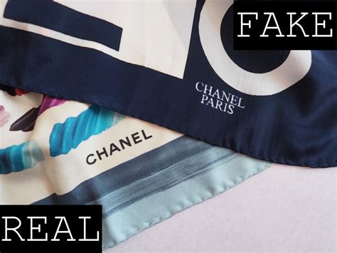 chanel silk scarf real or fake|authentic Chanel scarf.